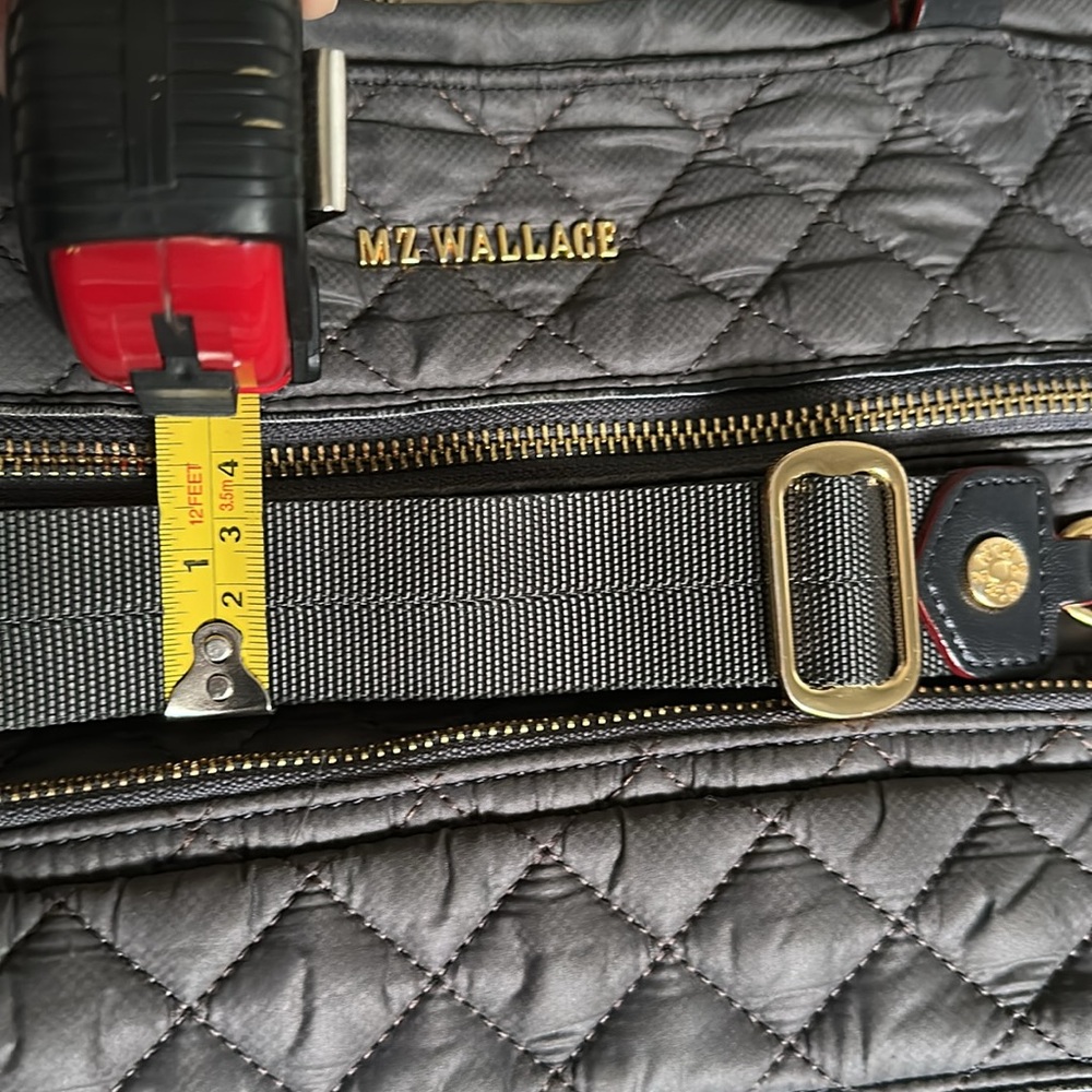 MZ Wallace Crosby Quilted Magnet Gray and Gold Tote Magnet Color - Picture 15 of 16